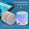 Bluetooth Mini Speaker Wireless Speaker Colorful LED TF Card USB Subwoofer Portable MP3 Music Sound Column For PC Phone