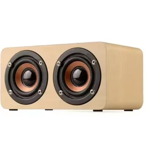 Wood Speakers Bluetooth Wireless Wooden Speaker Acoustic Subwoofer Strong Bass HIFI Soundbox TF Card 3.5mm Aux Loud Music Player