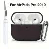 Solid Silicone Headset Case For Apple AirPods Pro 2019 Cover With Cleaner Pen Earphone Accessories Wireless Charing Box Coque