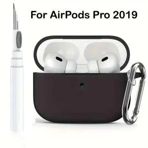 Solid Silicone Headset Case For Apple AirPods Pro 2019 Cover With Cleaner Pen Earphone Accessories Wireless Charing Box Coque