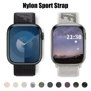 Nylon Sport Strap for Apple Watch Band 49mm 44 38mm Watchband Loop Bracelet iWatch 10 9 8 7 6 5 se2 Ultra 2 45mm 44mm 41mm 42mm
