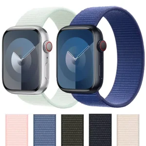 Nylon Strap For Apple Watch Band 45mm 44mm 42mm 41mm 49mm 40mm 44 mm Sport Bracelet Correa iwatch Series 8 9 7 6 5 4 3 SE Ultra