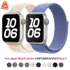 Nylon Sport loop For Apple Watch Band 9 8 se 7 6 5 4 3 Ultra 2 49mm 46mm 44mm 40mm 45mm 41mm correa Bracelet iwatch Series Strap