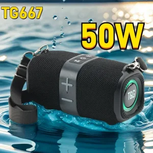 TG667 Outdoor Protable Wireless Bluetooth Speaker Dual Speaker Bluetooth 5.3 Subwoofer With RGB Support FM /TF Card/USB Disk